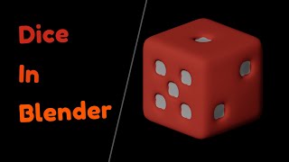 Blender Tutorial | Modeling a Simple Dice Under 5 Minutes