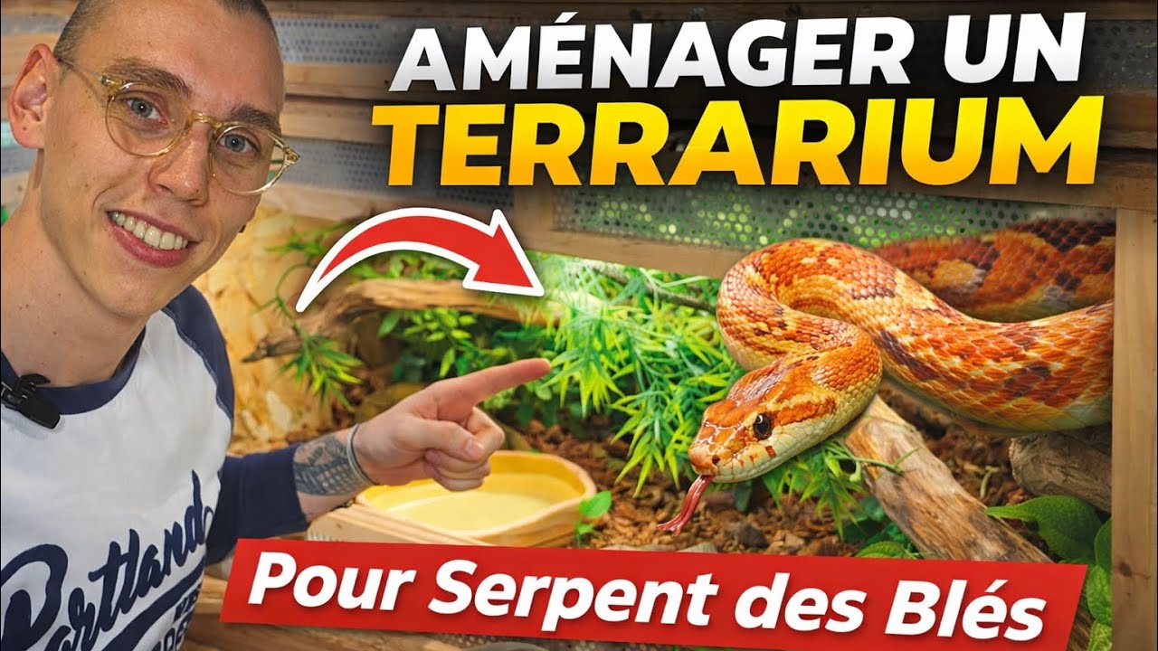 Comment créer un habitat idéal pour ton serpent des blés