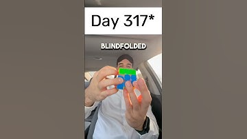 Day 317 of solving the Rubik’s cube blindfolded every single day until I break the National Record.