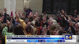 Vigil held for Lewiston, Maine mass shooting victims