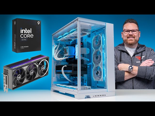 $4600 RTX 5080 Gaming PC Build – Black and White Build in the Lian