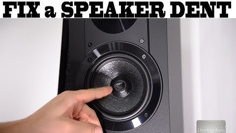 Fixing a speaker DENT bent by your kids or accident; 3 methods,  one 100% fix proof, Sony, JBL, Bose