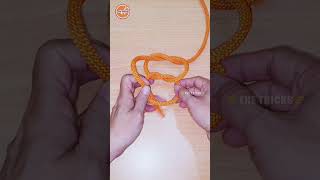 Knot rope tip diy idea for you 💡 Rope trick
