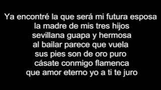 (Letra)-Fondo Flamenco-Mi Estrella Blanca