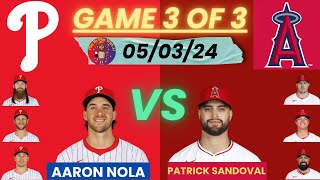 Philadelphia Phillies @ Los Angeles Angels LIVE PLAY-BY-PLAY (05-01-24) #phillies #angels #mlb