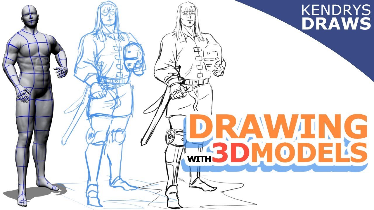 How To Draw Using 3d Models Clip Studio Paint Youtube