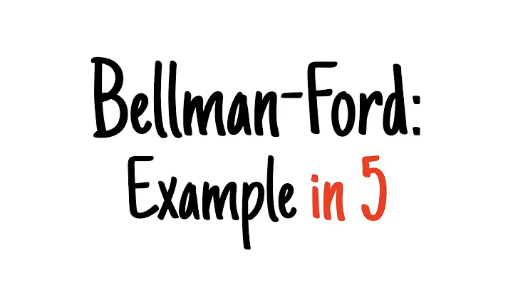 Bellman-Ford in 5 minutes  Step by step example