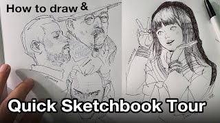 A Quick Sketchbook Tour and Face Drawing