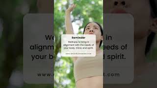 Wellness is the harmony of body, mind & spirit. Let's reflect on honoring this delicate balance. 🤍