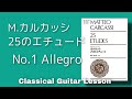 【カルカッシ２５のエチュード】Op.60-1　クラシックギターレッスン