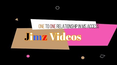How to Create a One to One Relationships in Microsoft Access
