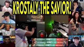 Valorant Streamers React To FUT KROSTALY UNREAL 1v3 CLUTCH Against BBL In VCT