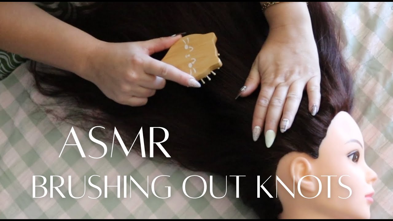 Satisfying ASMR Hair Detangling | Brushing Out Heavy Knots (Mannequin Head)