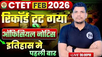 CTET 2026 Big News Released / CTET EXAM 2026 / CTET 2026 EXAM / CTET ADMIT CARD / CTET CORRECTION...