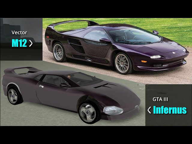 GTA III Cars vs Real Life Cars