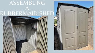 Assembling a Rubbermaid Shed