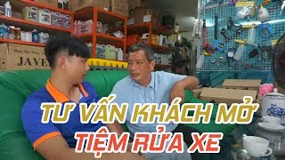 Tư vấn khách hàng mở tiệm rửa xe oto , xe máy | Công Ty TAHICO