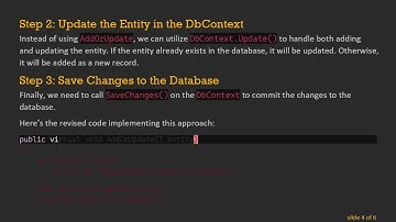 Solving the DbSet Error: "Does Not Contain a Definition for AddOrUpdate" in ASP.NET Core