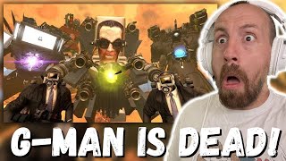 GMAN IS DEAD!!! What if Titans attacked G-Toilet in Skibidi Toilet 71 (REACTION!!!)
