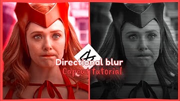 Directional blur with flash and fade out tutorial on capcut