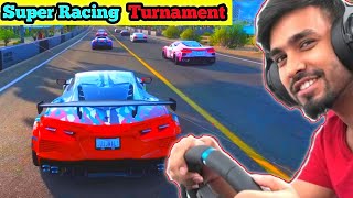 PLAYING RACING TURNAMENT ON REAL STEERING WHEEL🔥||GAMEPLAY BY- TECHNO GAMERZ