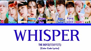 THE BOYZ(더보이즈) - 'Whisper' Teaser (Color Code Lyrics)