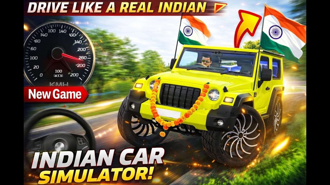 Indian Car Simulator 3D Gameplay 🚗 Open World Driving &