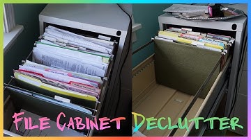 File Cabinet Declutter | Minimalism Series