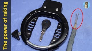 (picking 579) The power of raking wafer locks  bicycle rear wheel lock picked and raked