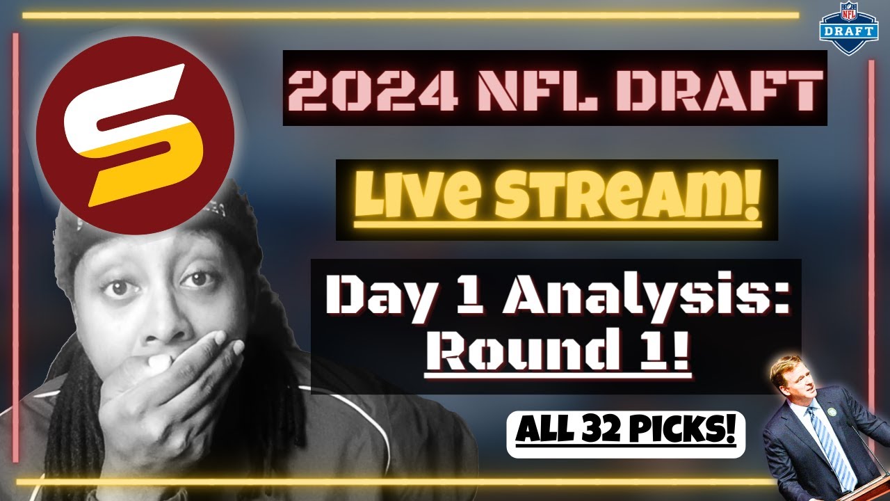 🏈2024 NFL Draft Round 1 LIVE STREAM! Predictions! Draft Trades? 🏈