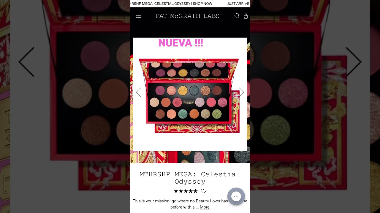 Wow! Celestial Odyssey de PAT MCGRATH.*Nose si la compre y tú la comprarías?