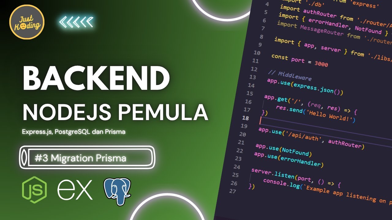Belajar NodeJS Backend untuk Pemula #3 | Setup Prisma ORM