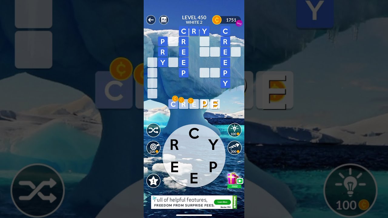 WORDSCAPES LEVEL 450 ANSWERS YouTube WORDSCAPES LEVEL 450 ANSWERS YouTube