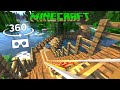 Minecraft 360° VR - Jungle Roller Coaster 8K 60FPS Video