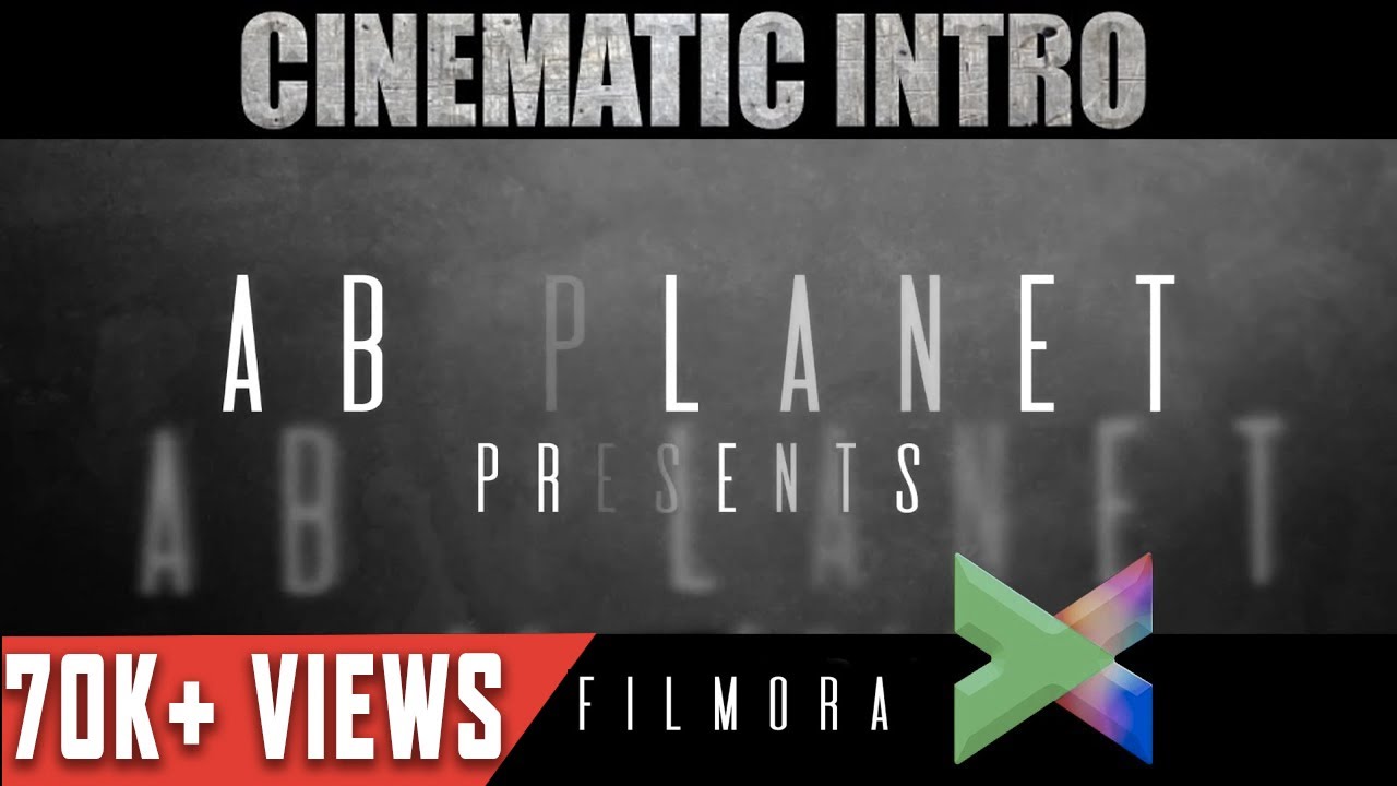 How To Make Cinematic title Intro in Filmora X | Cinematic title Intro ...