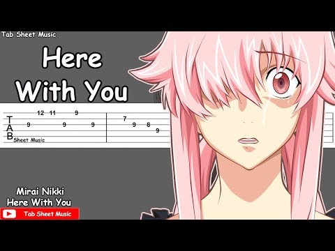 Mirai Nikki OST - Here With You Guitar Tutorial