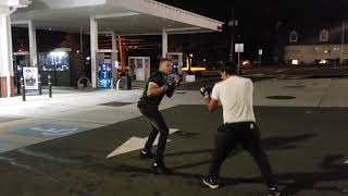 A fight for 10 dollars worth of gas