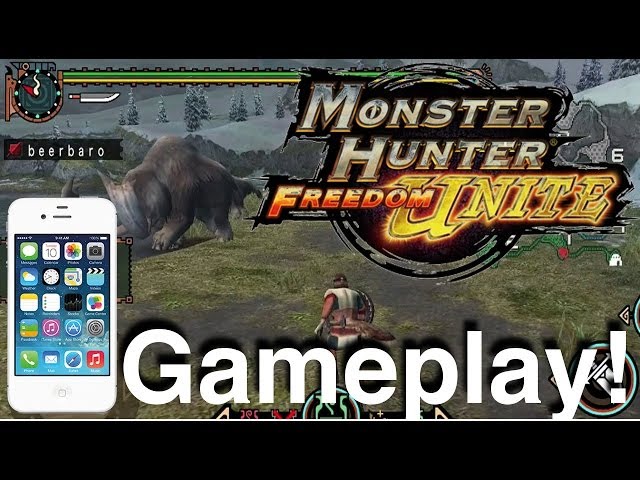 Monster Hunter Freedom Unite, IOS, PSP, Vita, ISO, ROM, Monster