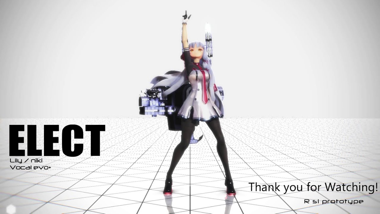 Mmd艦これ 叢雲改二でelect Model Test Youtube