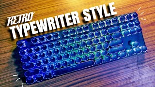 Round Typewriter-style Retro Mechanical Keycaps! ⌨