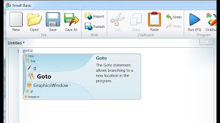 Goto Statement in MS Small Basic