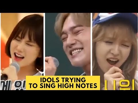 Kpop Idols Trying To Sing High Notes (Tears For SO CHAN WHEE)