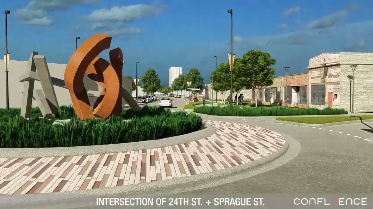 North 24th St Streetscape Fly through