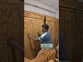 সলিড আকাশমনি কাঠের গ্লাস আলমারি নিয়ে আসলো মা ফার্নিচার প্রায় মুজুরীর দামে