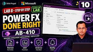 Lab 8: Named formulas, a user-defined function and error handling | AB-410