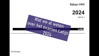 Wat we nu al weten over het examen Latijn 2024!