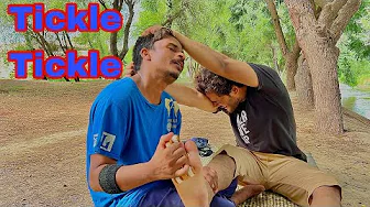 ASMR FEET TICKLE THERAPY FOR STRESS RELIEF 😮‍💨