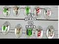 DIY Christmas Press on Nails🎄💅 #diypressonnails