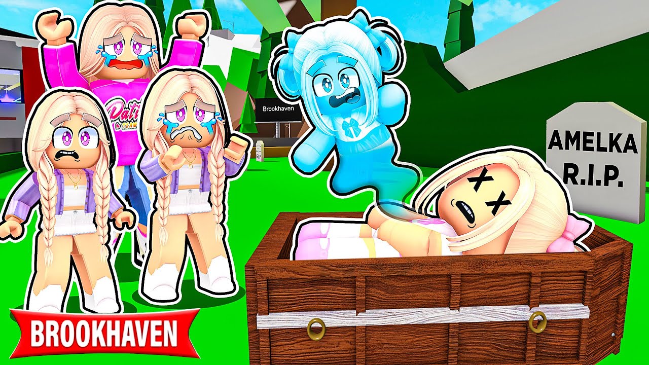 MAŁA AMI UMARŁA i ZOSTAŁA DUCHEM na BROOKHAVEN w ROBLOX! 😱