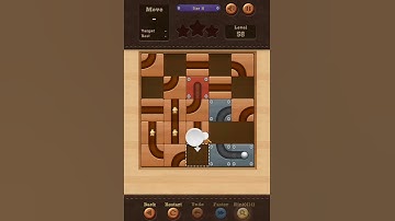 Roll the Ball slide puzzle Star H Pack Level 58 Solution